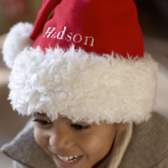 Pottery Barn Kids Santa Hat with Name Tyler Embroidered on it! - Picture 11 of 11